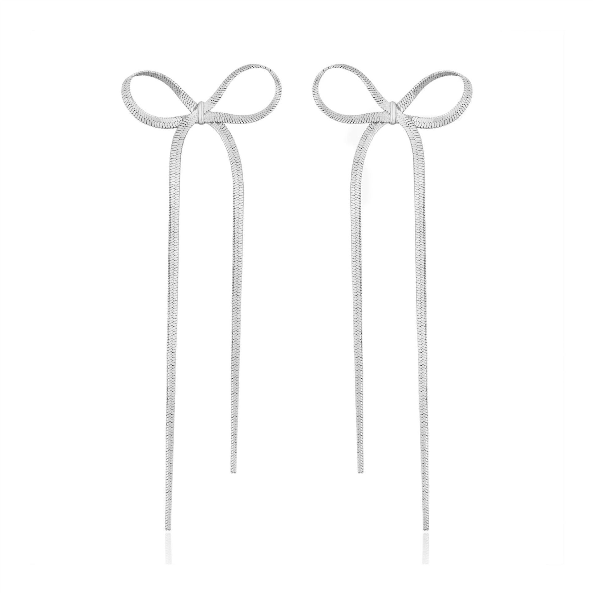 Wholesale Bronze Tassel Bow Earrings with Long Tassel Earrings ACC-ES-HuaChuang004