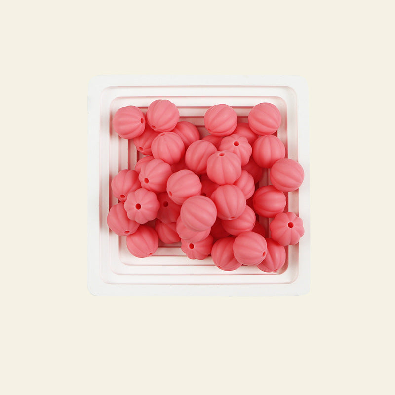 Wholesale 100pcs 15mm Pumpkin Beads Silicone Beads DIY for Beadable ACC-BDS-JIaHao006