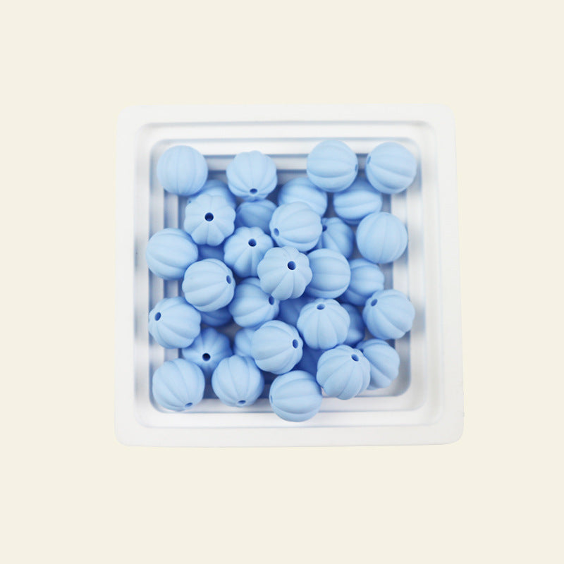 Wholesale 100pcs 15mm Pumpkin Beads Silicone Beads DIY for Beadable ACC-BDS-JIaHao006