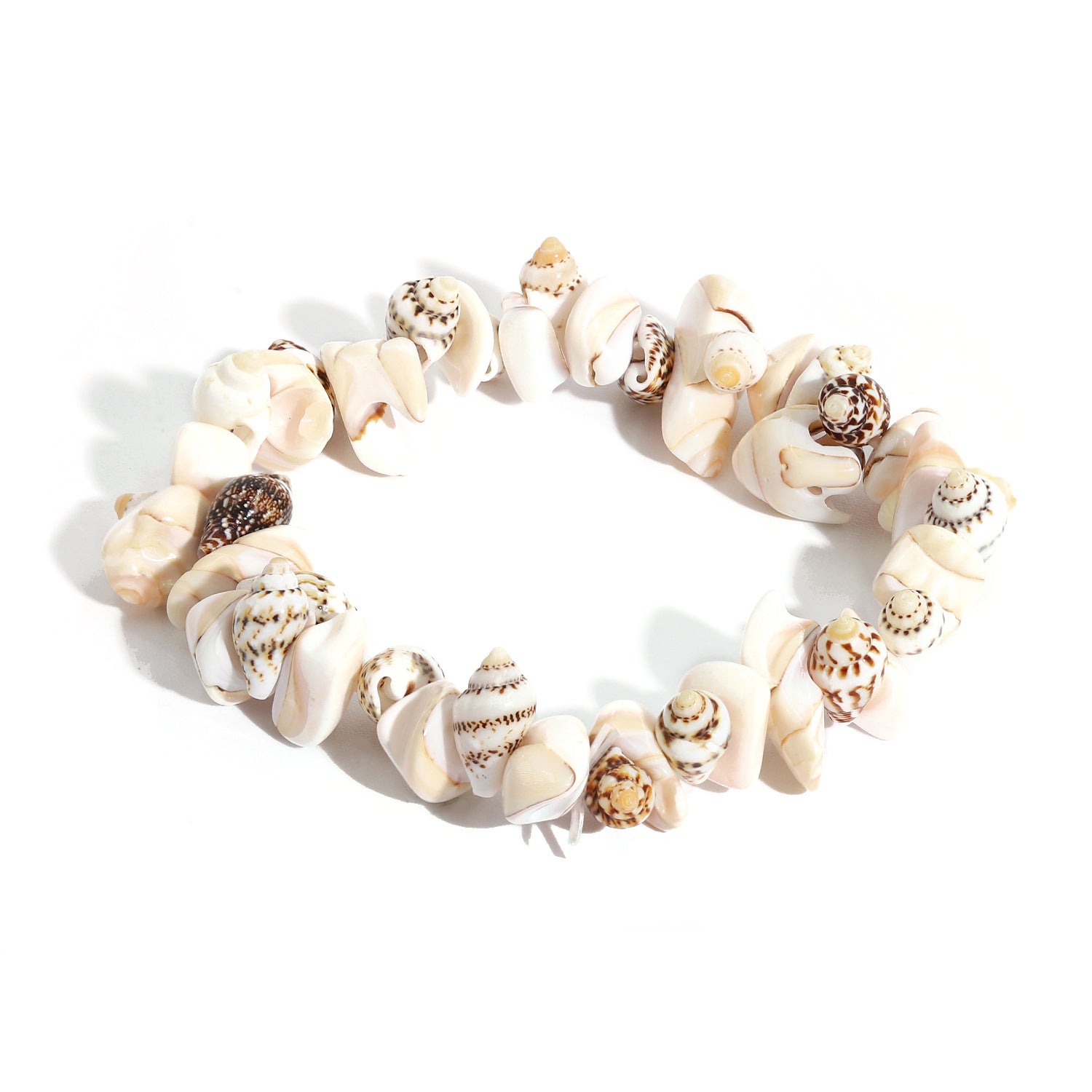 Wholesale Natural Gravel and Shell Bracelet