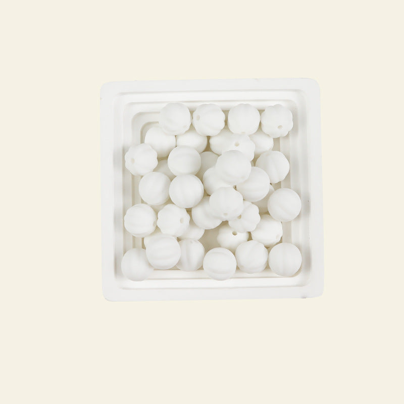 Wholesale 100pcs 15mm Pumpkin Beads Silicone Beads DIY for Beadable ACC-BDS-JIaHao006