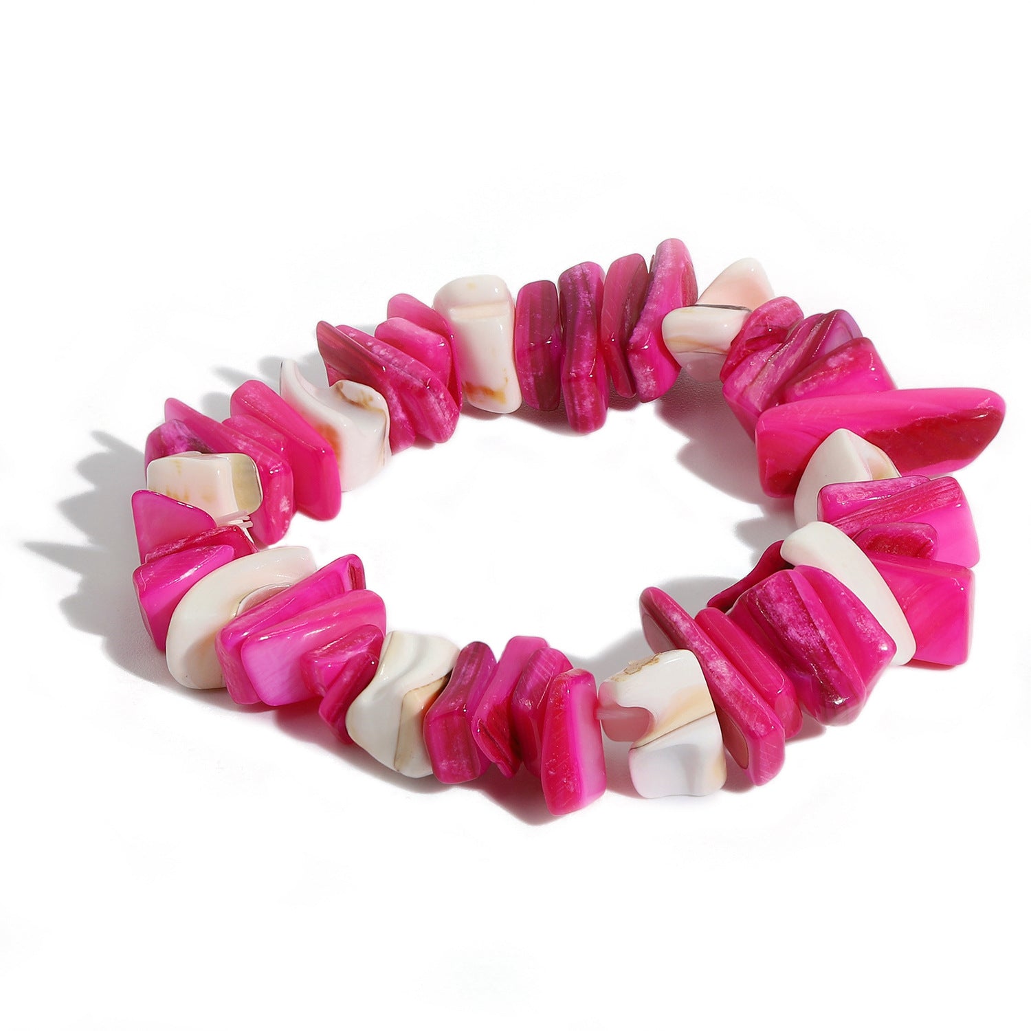 Wholesale Natural Gravel and Shell Bracelet