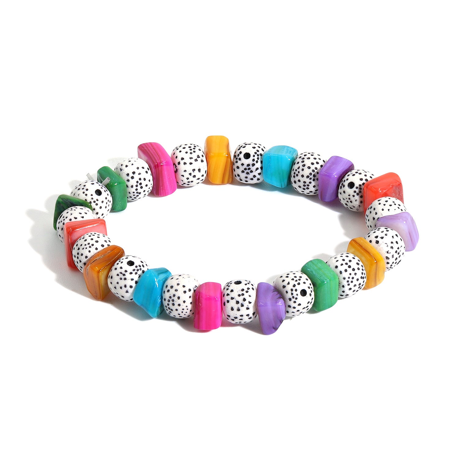 Wholesale Natural Gravel and Shell Bracelet