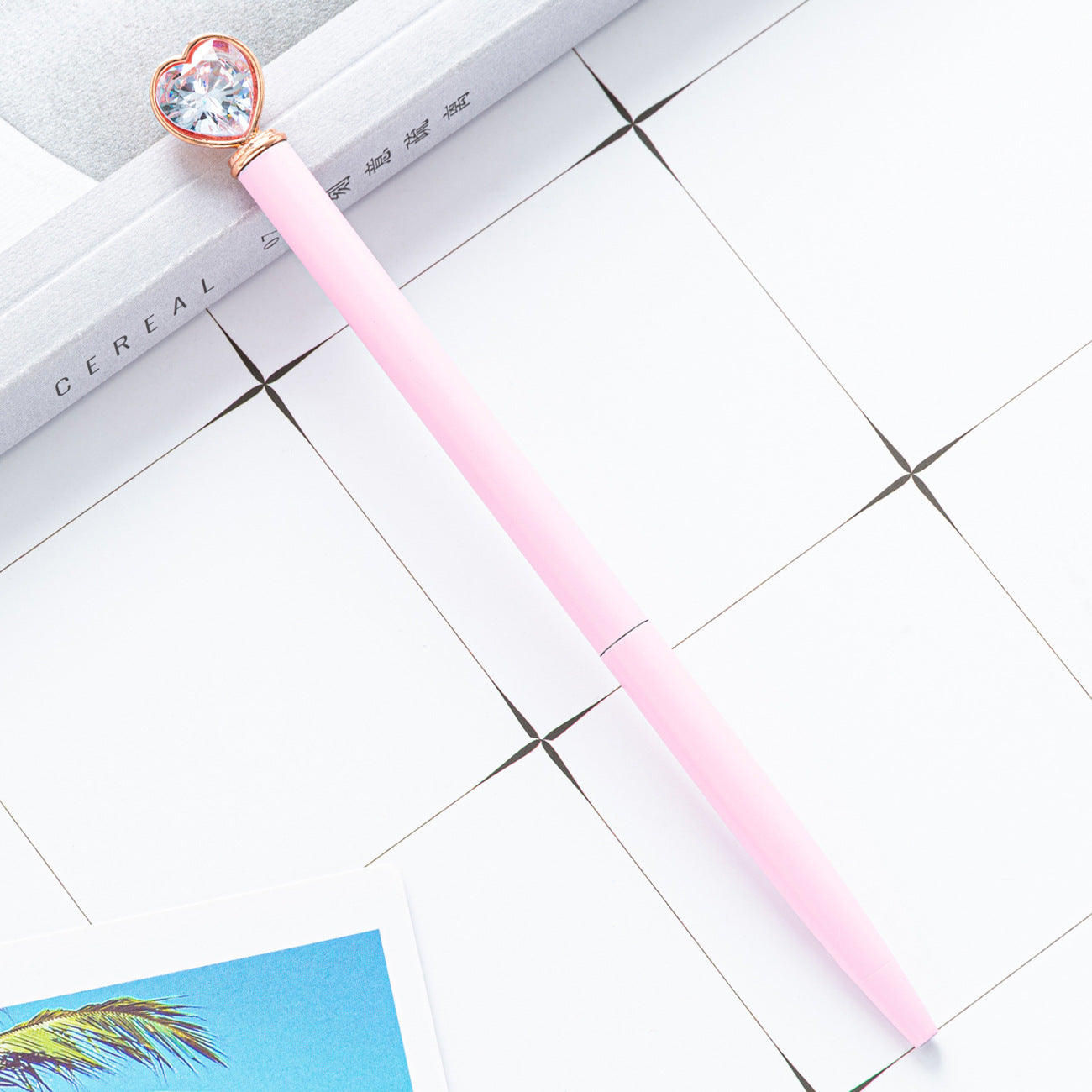 Wholesale Heart Diamond Metal Ballpoint Pen