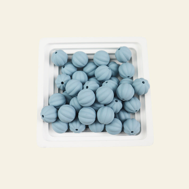 Wholesale 100pcs 15mm Pumpkin Beads Silicone Beads DIY for Beadable ACC-BDS-JIaHao006