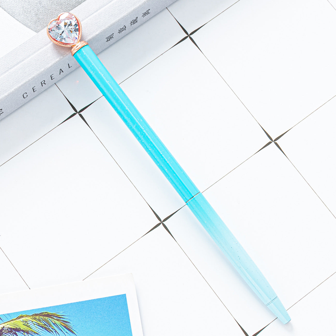 Wholesale Heart Diamond Metal Ballpoint Pen