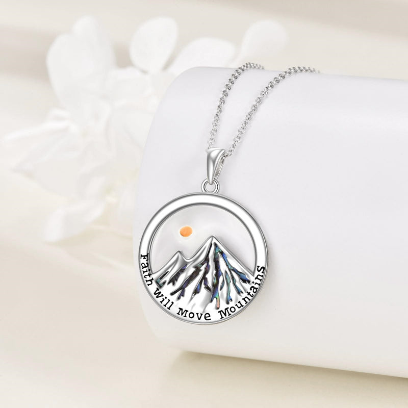 Wholesale Simple Faith Round Hill Stainless Steel Necklace