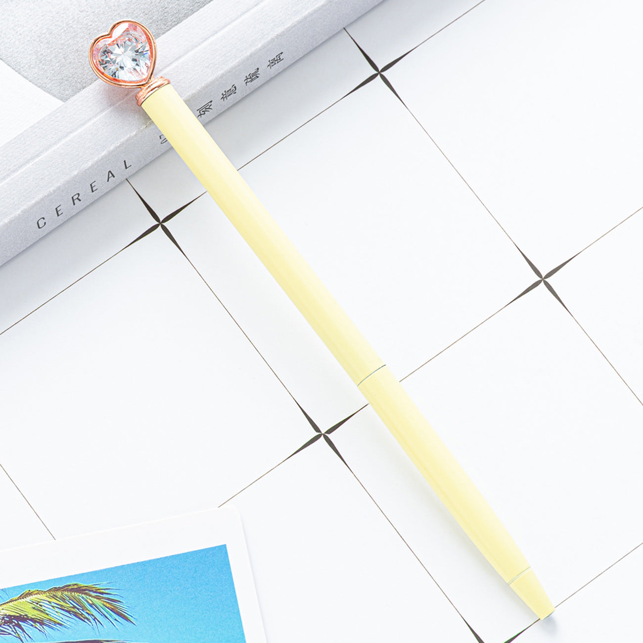 Wholesale Heart Diamond Metal Ballpoint Pen