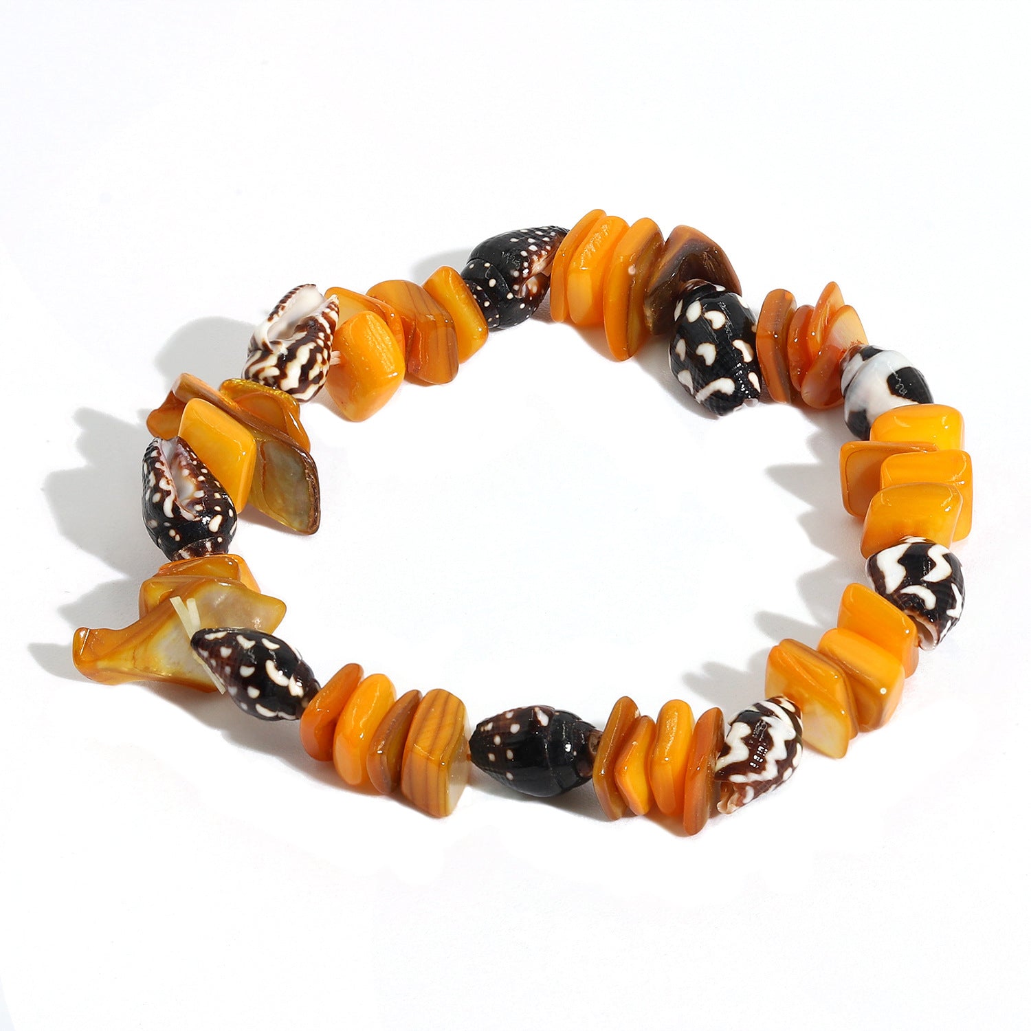 Wholesale Natural Gravel and Shell Bracelet