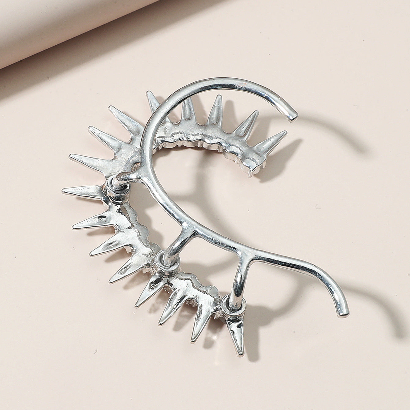 Wholesale Punk Diamond Rivet Ear Hook Alloy Ear Bone Clip ACC-ES-GL001