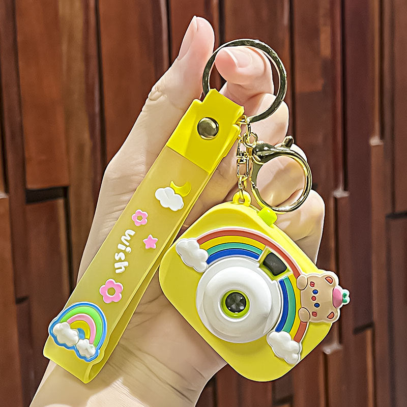 Wholesale Creative Rainbow Camera Plastic Keychain ACC-KC-Zhicheng005