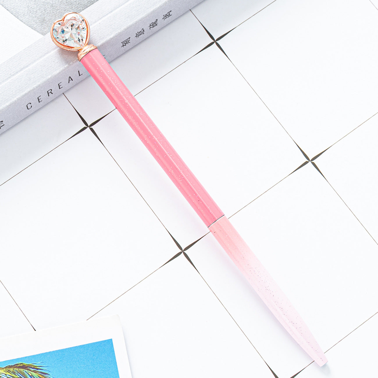 Wholesale Heart Diamond Metal Ballpoint Pen