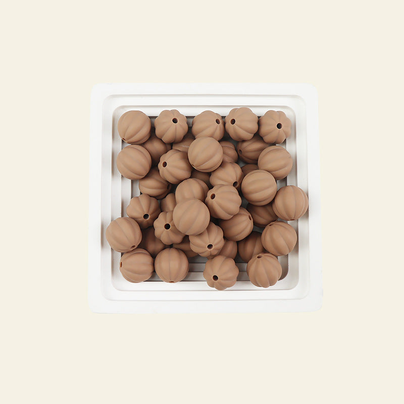 Wholesale 100pcs 15mm Pumpkin Beads Silicone Beads DIY for Beadable ACC-BDS-JIaHao006