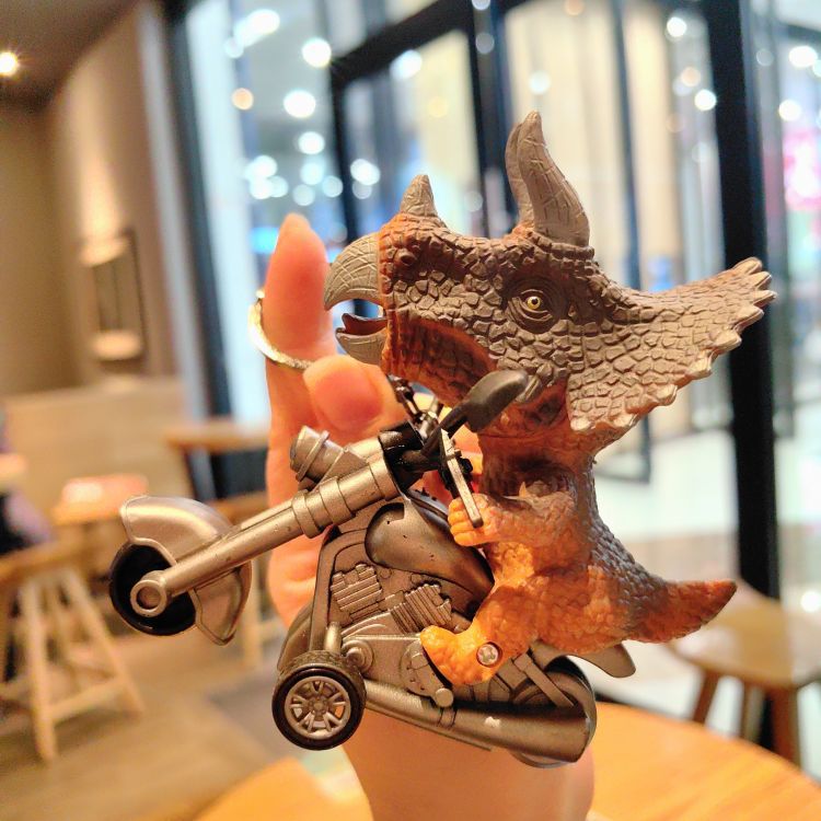 Wholesale Cartoon Dinosaur Tricycles Zinc Alloy Keychain ACC-KC-Shuot005