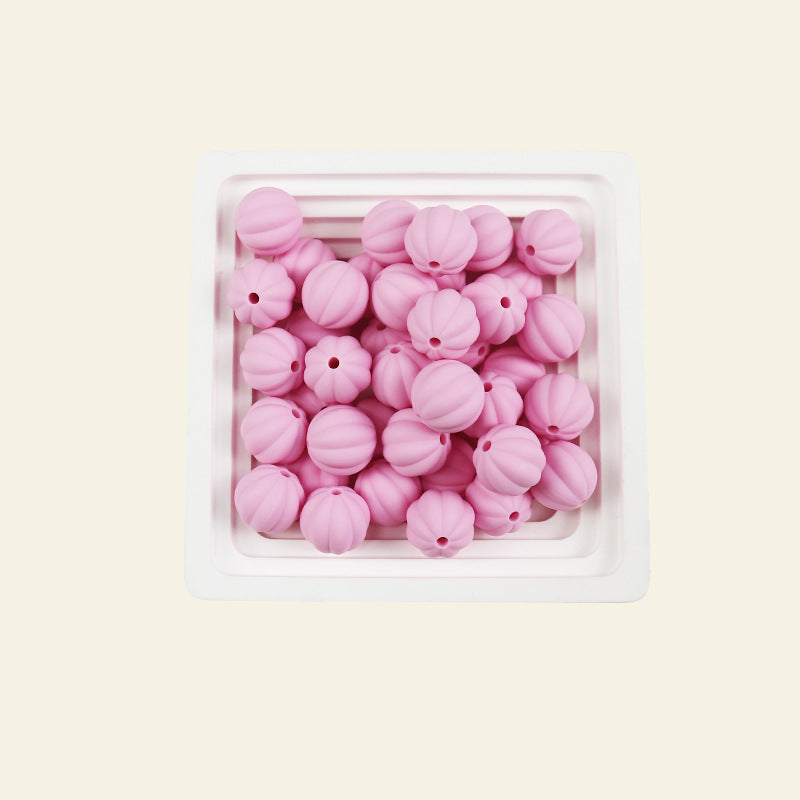 Wholesale 100pcs 15mm Pumpkin Beads Silicone Beads DIY for Beadable ACC-BDS-JIaHao006