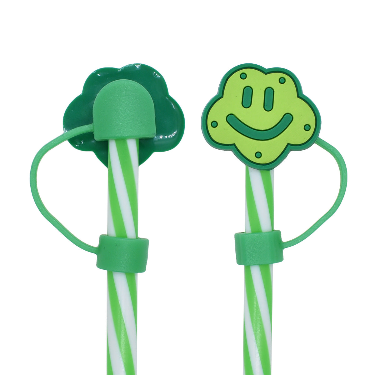 Wholesale Random 100pcs Cartoon Colorful Cloud 10mm Straw Buckle Soft Plastic Straw Decoration