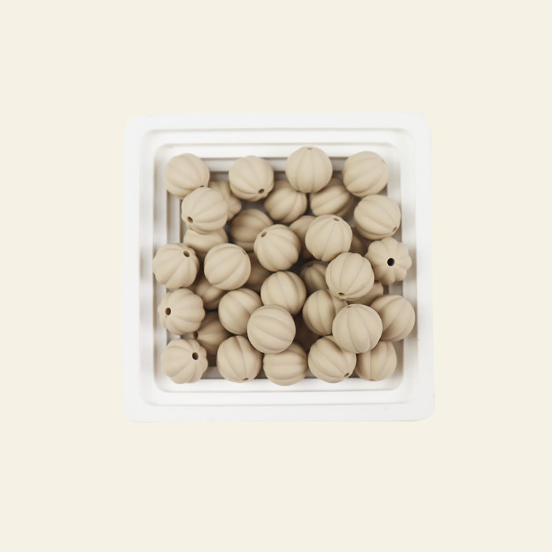 Wholesale 100pcs 15mm Pumpkin Beads Silicone Beads DIY for Beadable ACC-BDS-JIaHao006