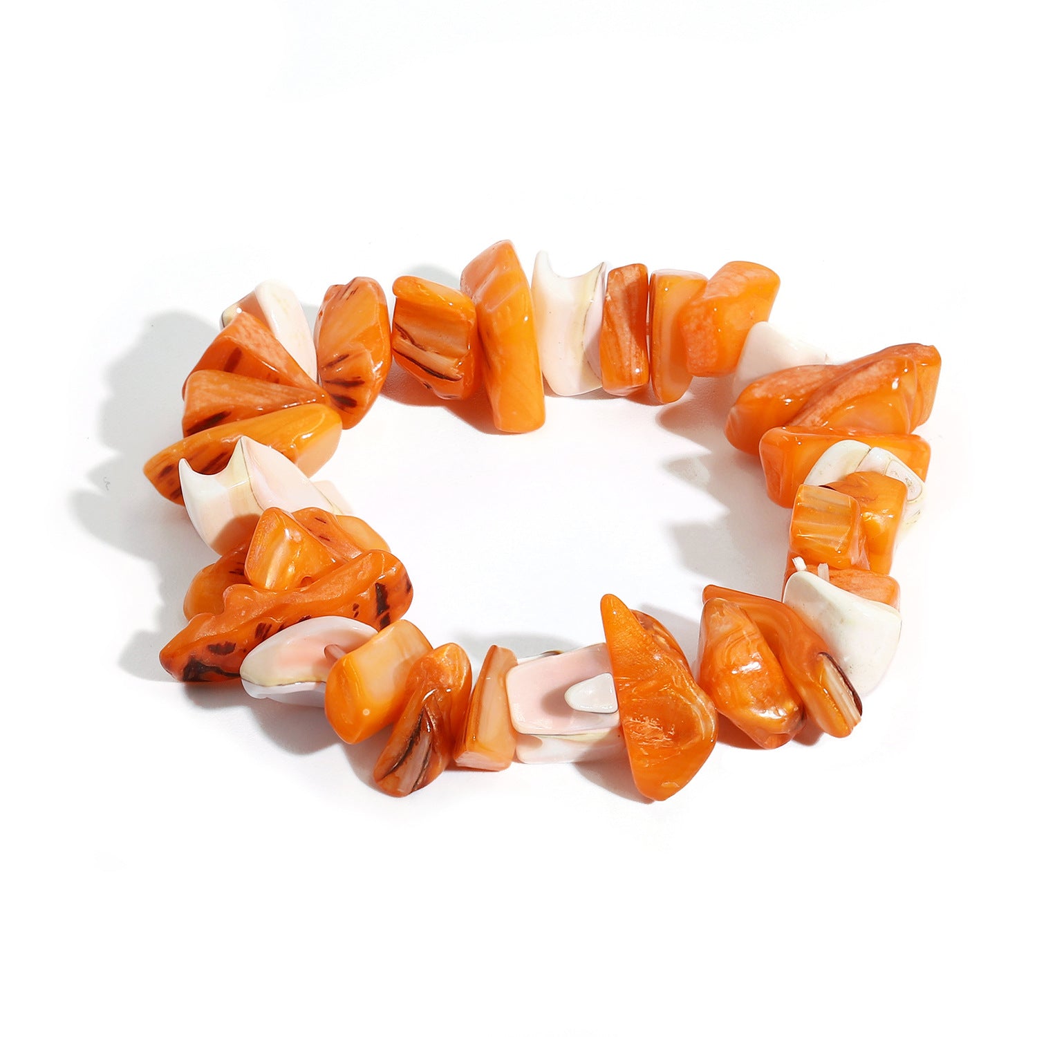 Wholesale Natural Gravel and Shell Bracelet