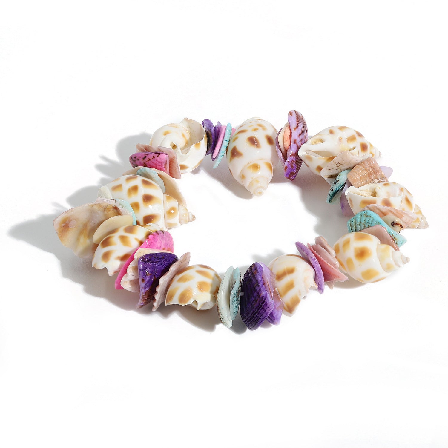 Wholesale Natural Gravel and Shell Bracelet