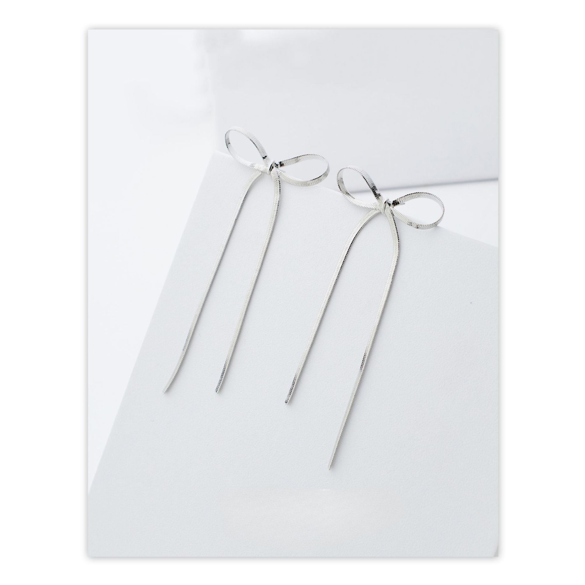 Wholesale Bronze Tassel Bow Earrings with Long Tassel Earrings ACC-ES-HuaChuang004