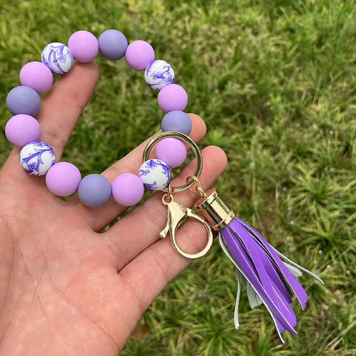 Couplette de bracelet en silicone en silicone en silicone léopard