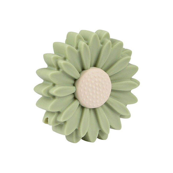 Wholesale 10pcs Daisy Flower Beads Food Grade DIY Beads Silicone
