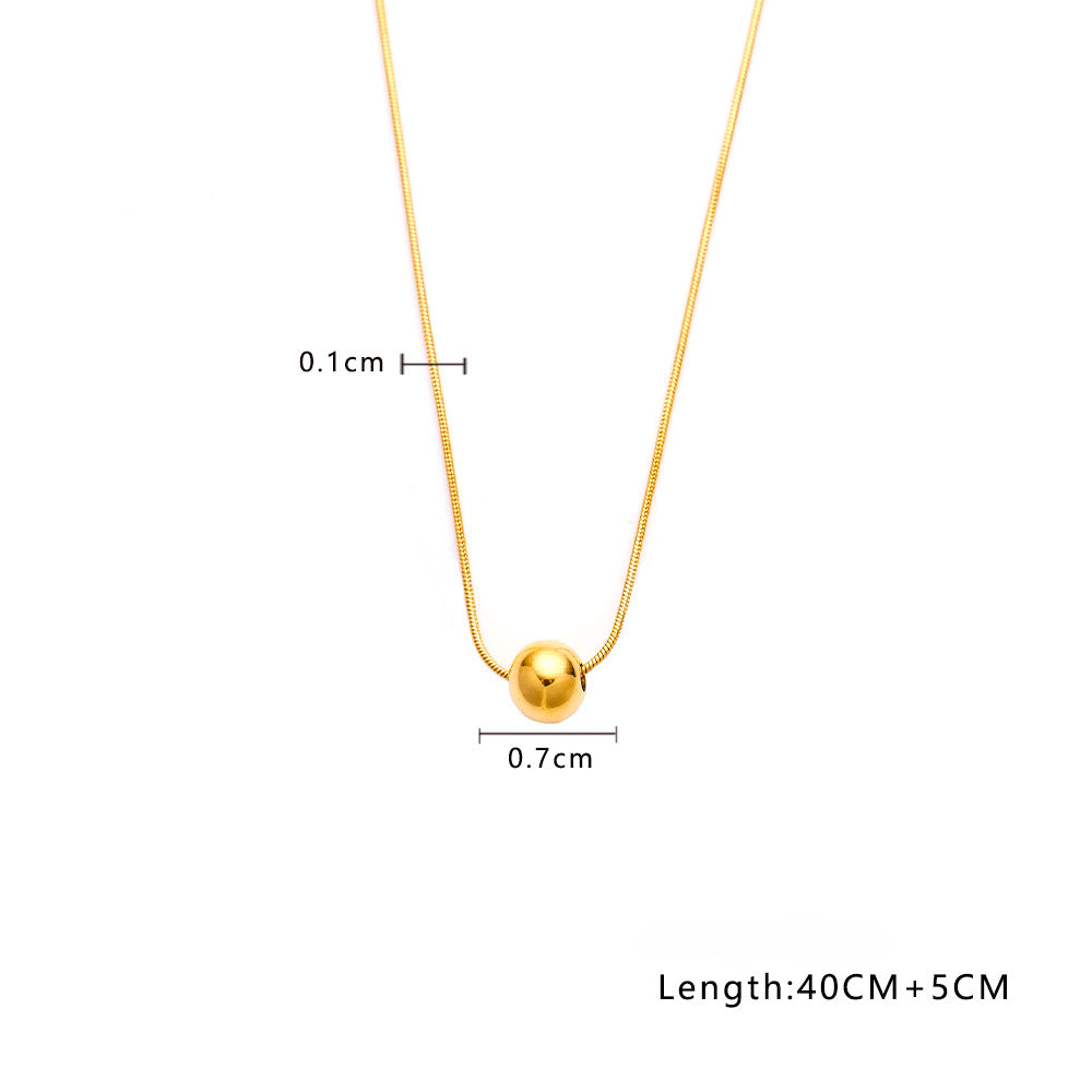 Wholesale Titanium Steel Plated 18k Gold Necklace ACC-NE-Feif004