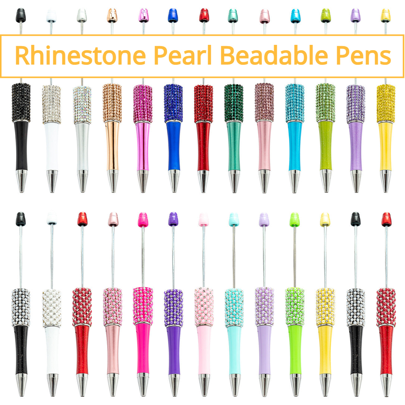 Wholesale Beadable Pens Rhinestone Pens Handmade Rhinestone Pens