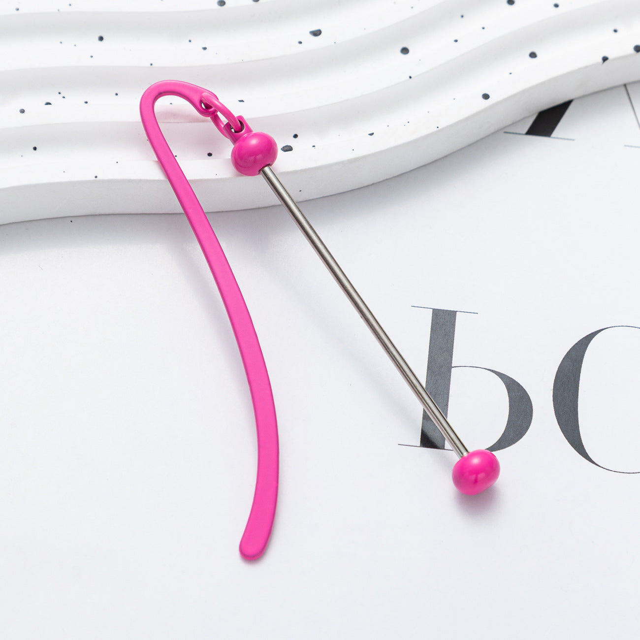 Wholesale Candy Color Beadable Bookmarks Metal DIY For Beaded Bar ACC-BM-HuaH001